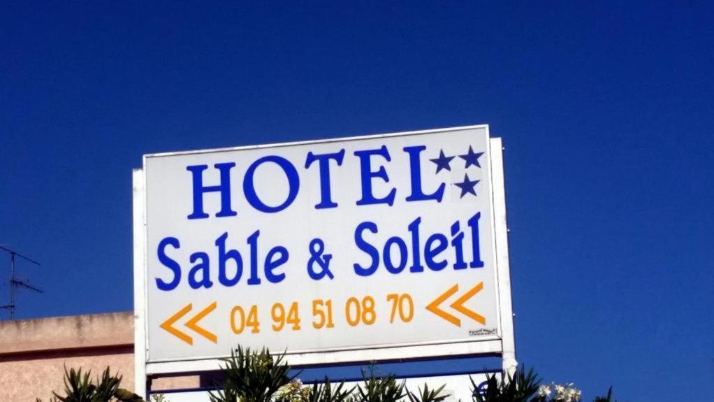 Hotel Sable Et Soleil - Port et Plage Fréjus Eksteriør bilde