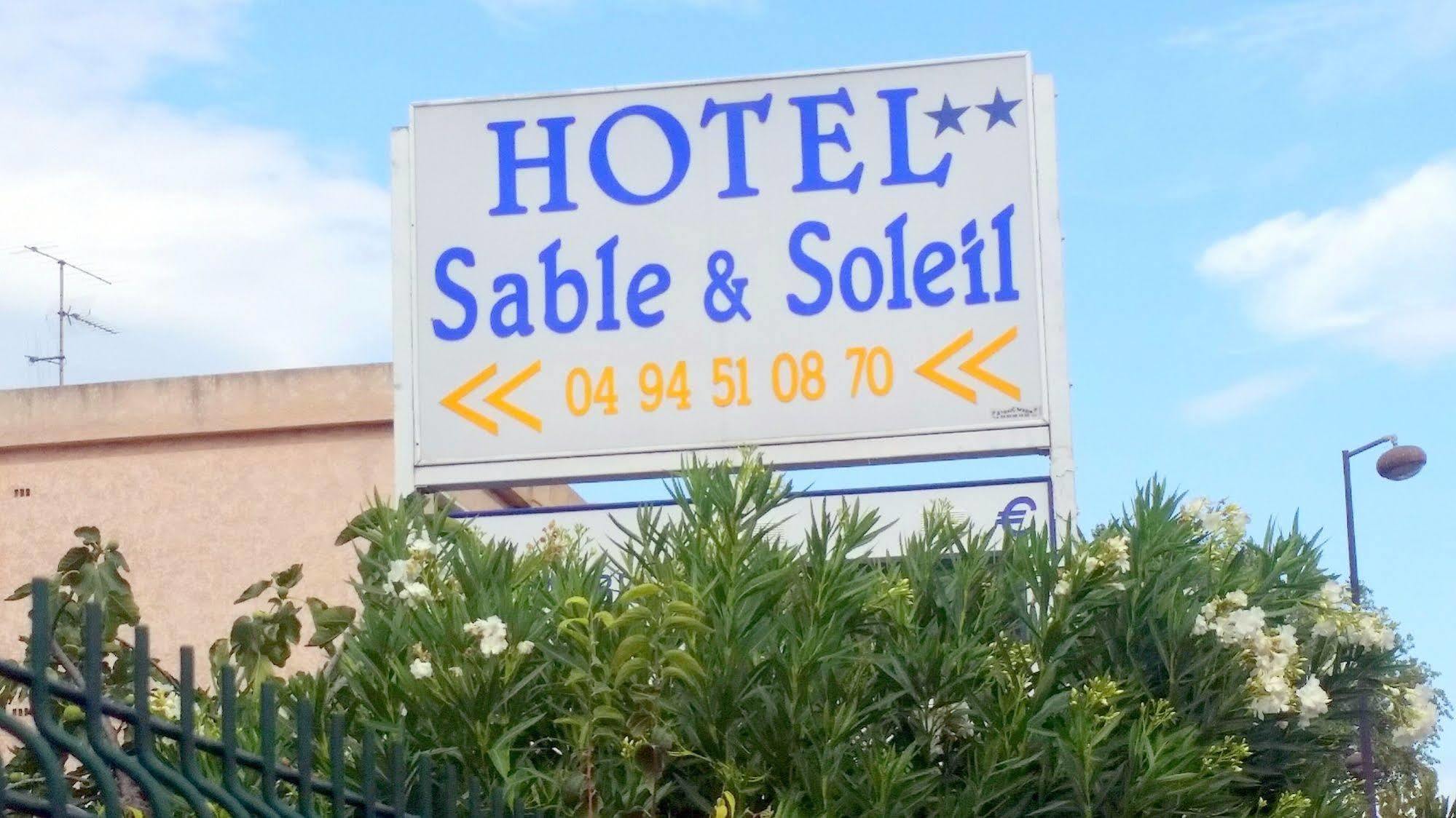 Hotel Sable Et Soleil - Port et Plage Fréjus Eksteriør bilde